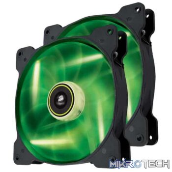 Corsair Air Series SP140 High Static Pressure 140mm Fan Twin Pack  Green